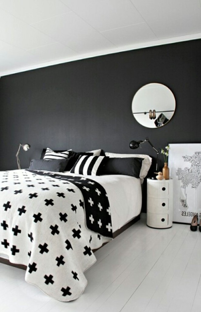 wall decoration ideas in dark shades49