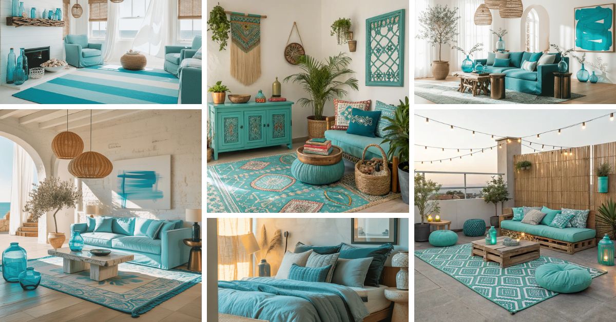 Ιδέες Διακόσμησης με Τυρκουάζ για το Σπίτι: Φρεσκάδα, Χρώμα και Ισορροπία σε Κάθε Χώρο