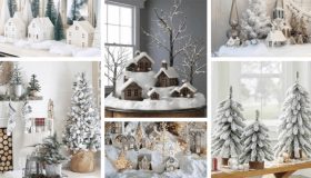 χιονισμένη ατμόσφαιρα στη Χριστουγεννιάτικη διακόσμηση