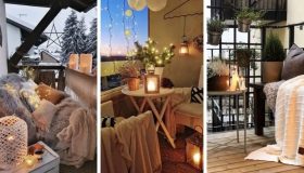 ιδέες διακόσμησης για χειμερινό σχεδιασμό μπαλκονιού