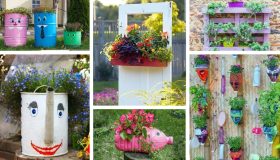 Μαγεία στον κήπο με τη βοήθεια θεαματικών λουλουδιών σε πρωτότυπες γλάστρες και ζαρντινιέρες