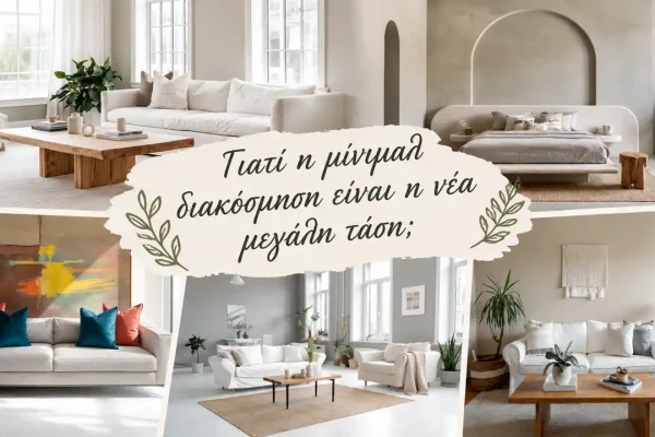 Γιατί η μίνιμαλ διακόσμηση είναι η νέα μεγάλη τάση; |