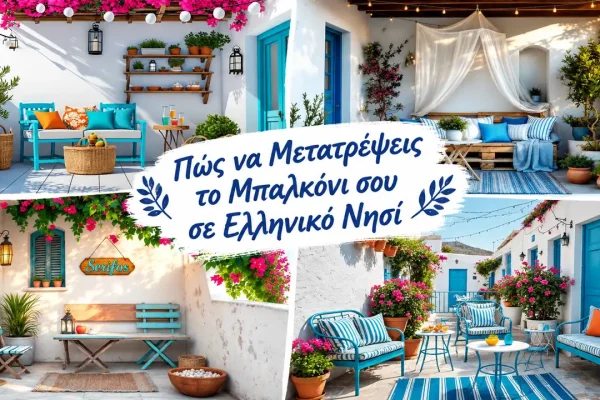 Πώς να Μετατρέψεις το Μπαλκόνι σου σε Ελληνικό Νησί