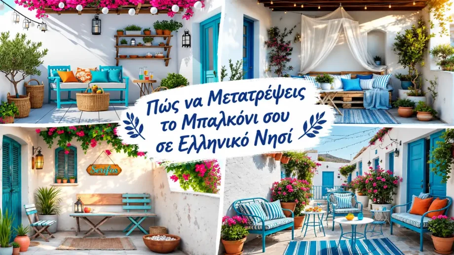 Πώς να Μετατρέψεις το Μπαλκόνι σου σε Ελληνικό Νησί