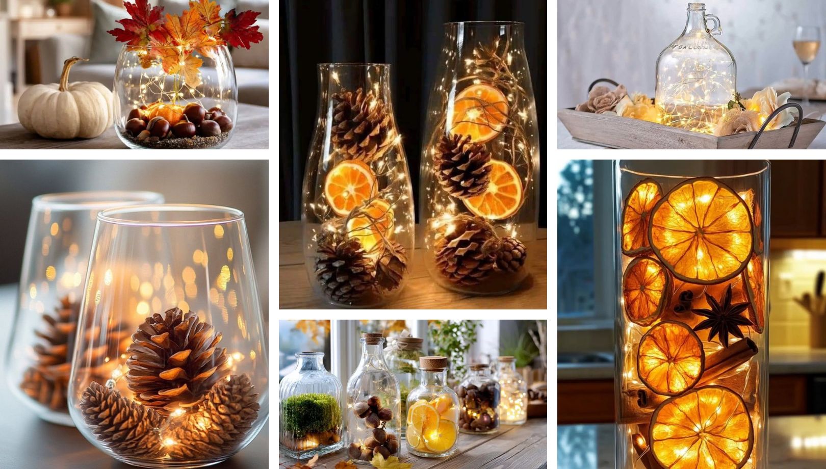 Ιδέες για Φθινοπωρινή Διακόσμηση σε Βάζο με Φωτάκια που Θα Λατρέψετε