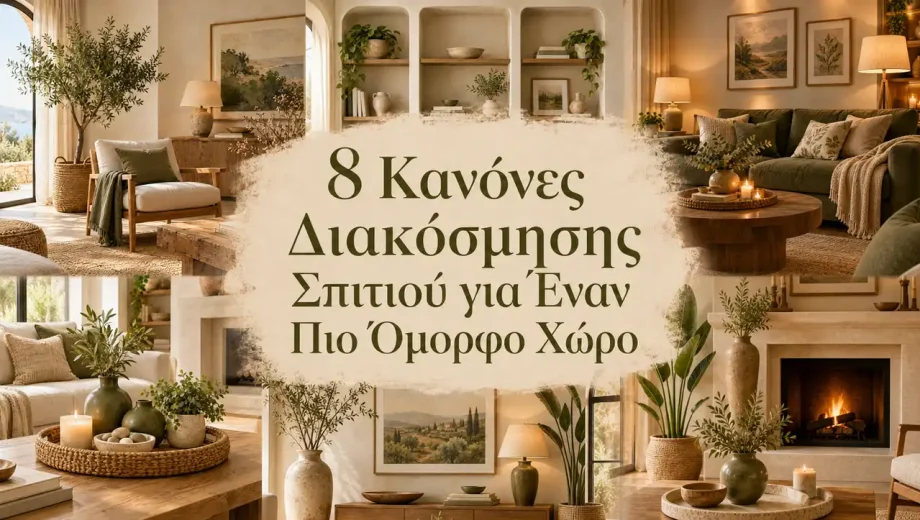 Κανόνες Διακόσμησης Σπιτιού για Έναν Πιο Όμορφο Χώρο