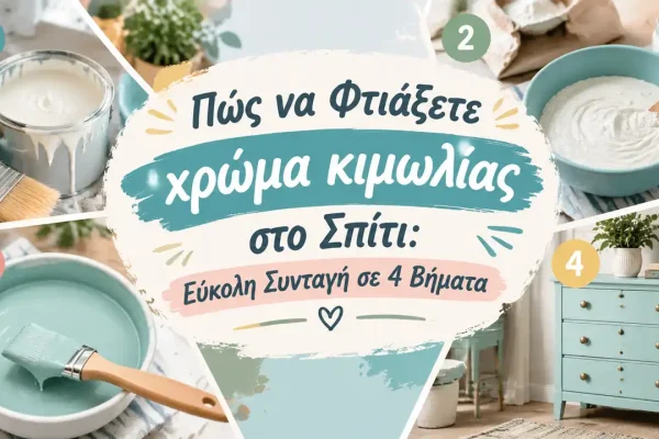 Πώς να Φτιάξετε χρώμα κιμωλίας στο Σπίτι