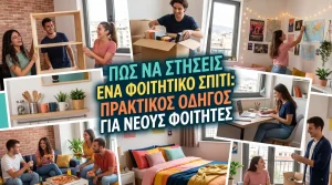 Πώς να στήσεις ένα φοιτητικό σπίτι: Πρακτικός οδηγός για νέους φοιτητές