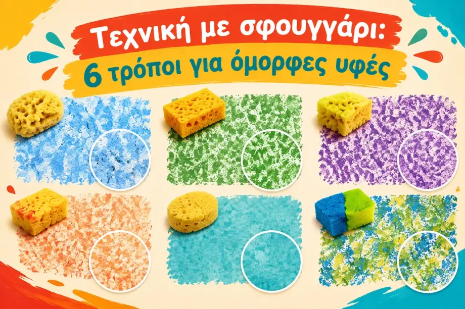 Τεχνική με σφουγγάρι