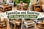 Τραπέζια από Παλέτες: Ιδέες DIY για Κάθε Χώρο