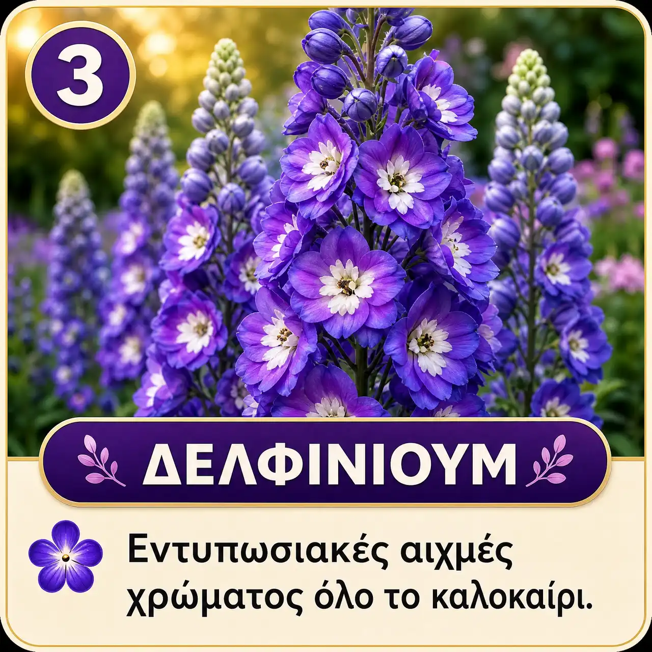 Μωβ Πολυετή Λουλούδια