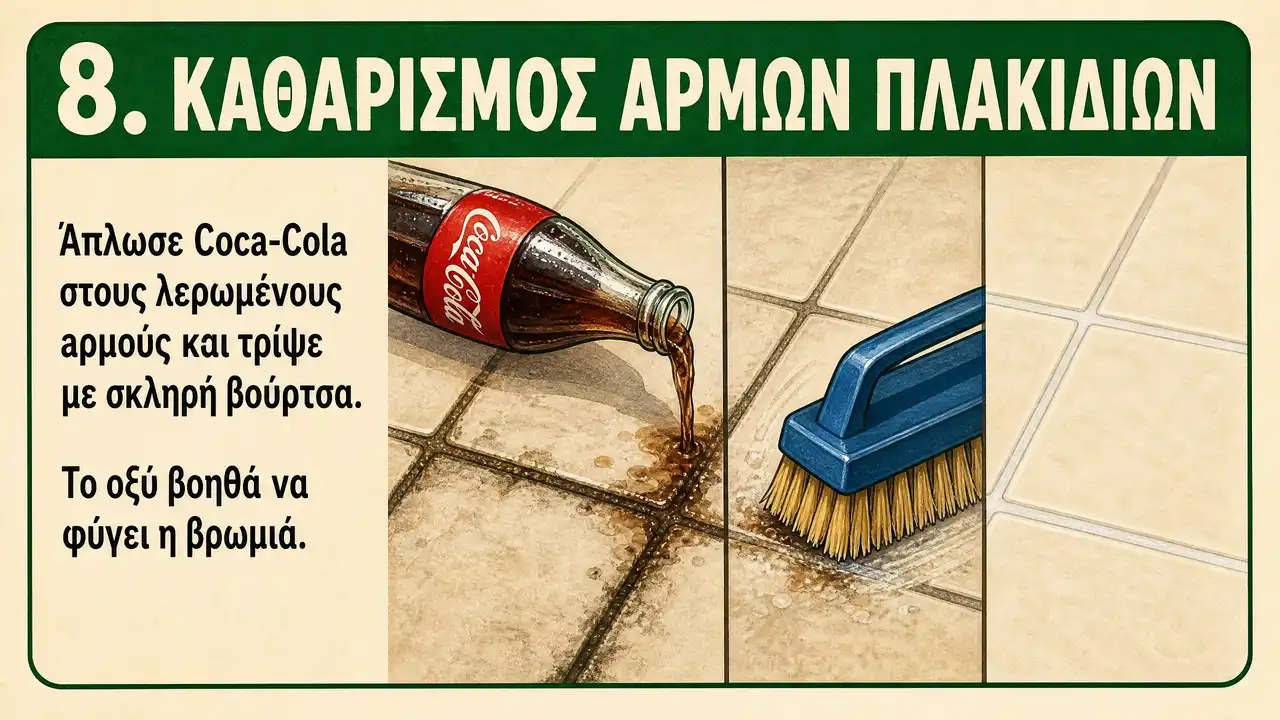 Καθαρισμός αρμών πλακιδίων