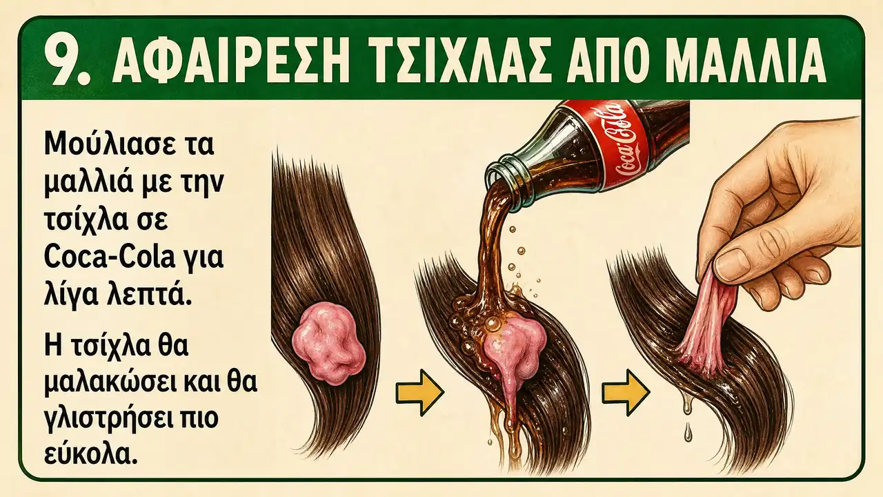 Αφαίρεση τσίχλας από μαλλιά