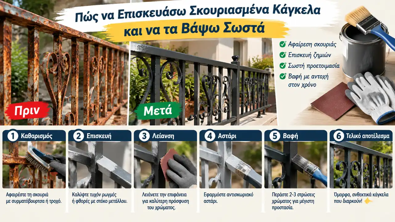 Πώς να Επισκευάσω Σκουριασμένα Κάγκελα