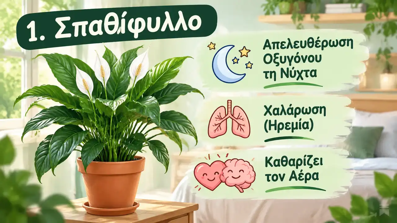 Τα Καλύτερα Φυτά για την Κρεβατοκάμαρα