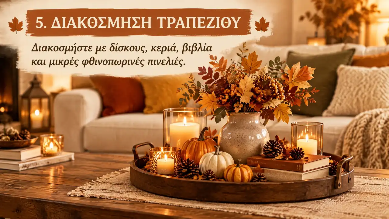 Διακοσμήστε το τραπεζάκι του σαλονιού