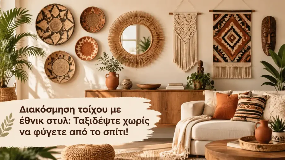 Διακόσμηση τοίχου με έθνικ στυλ: Ταξιδέψτε χωρίς να φύγετε από το σπίτι!