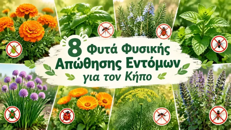 Φυτά φυσικής απώθησης εντόμων για τον κήπο: 8 επιλογές που αξίζει να δοκιμάσεις