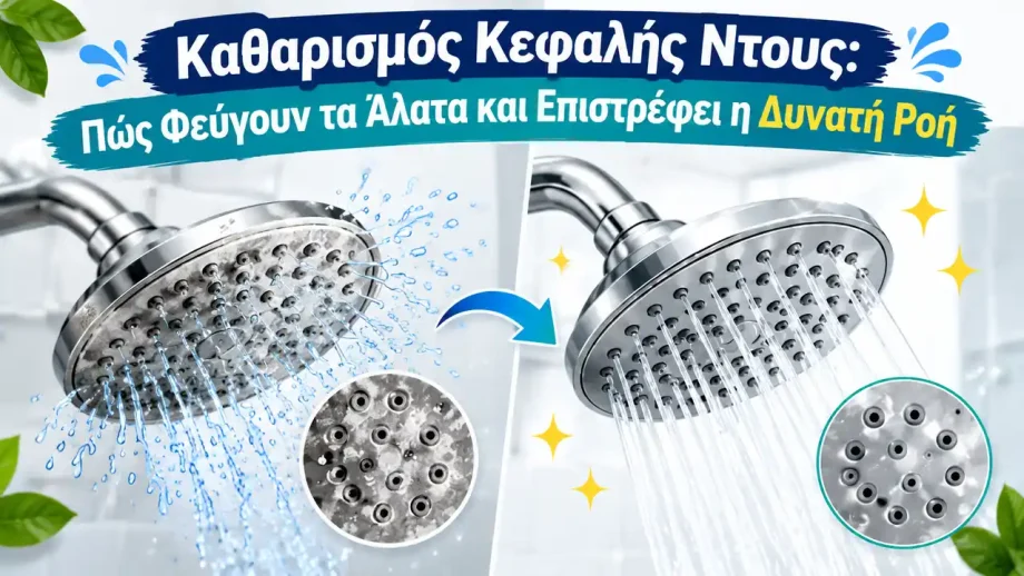 Καθαρισμός τηλεφώνου ντους: Πώς να αφαιρέσετε τα άλατα
