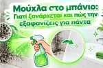 Μούχλα στο μπάνιο: Γιατί ξανάρχεται και πώς την εξαφανίζεις για πάντα