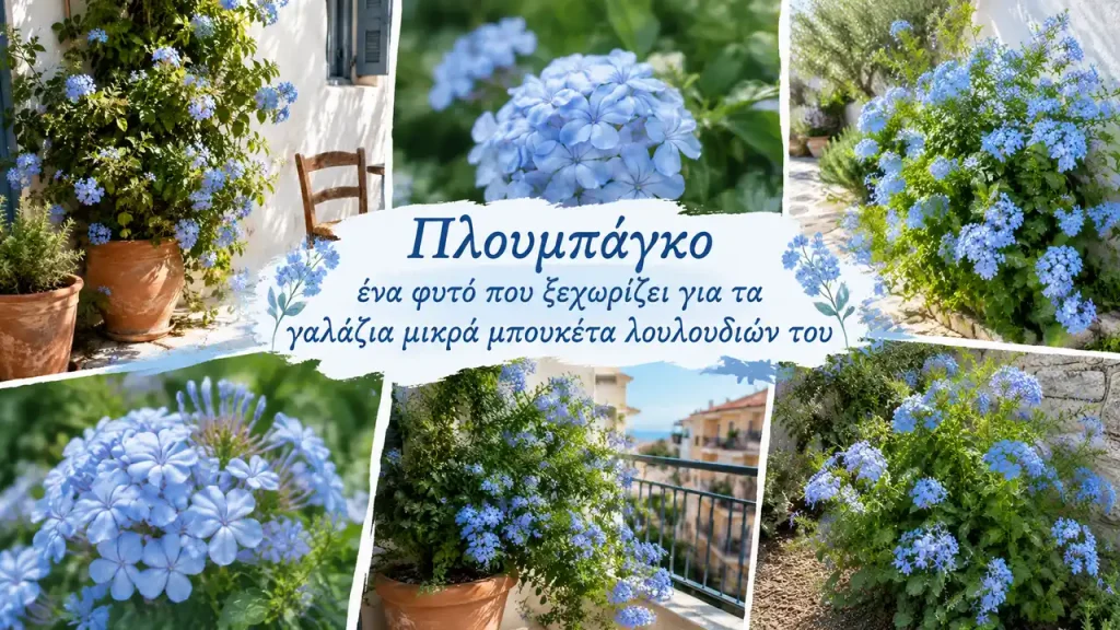Πλουμπάγκο ένα φυτό που ξεχωρίζει για τα γαλάζια μικρά μπουκέτα λουλούδια του