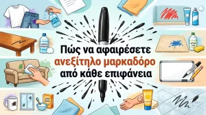 Πώς να αφαιρέσετε ανεξίτηλο μαρκαδόρο από κάθε επιφάνεια