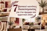 7 βασικοί κανόνες διακόσμησης για ένα όμορφο και αρμονικό σπίτι