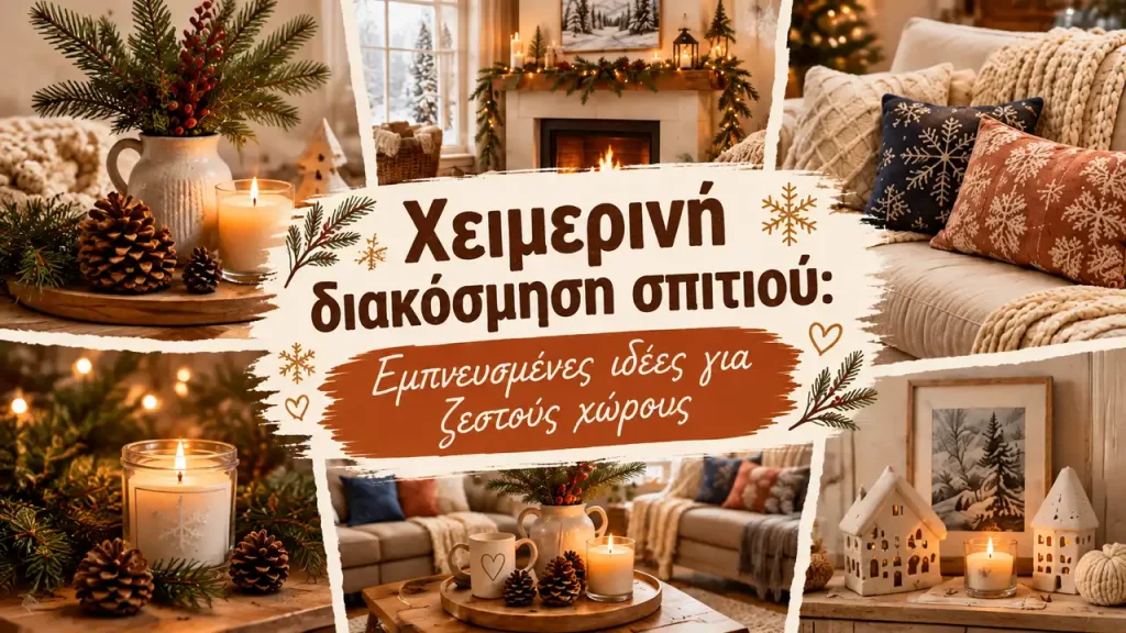 Χειμερινή διακόσμηση σπιτιού: Εμπνευσμένες ιδέες για ζεστούς χώρους