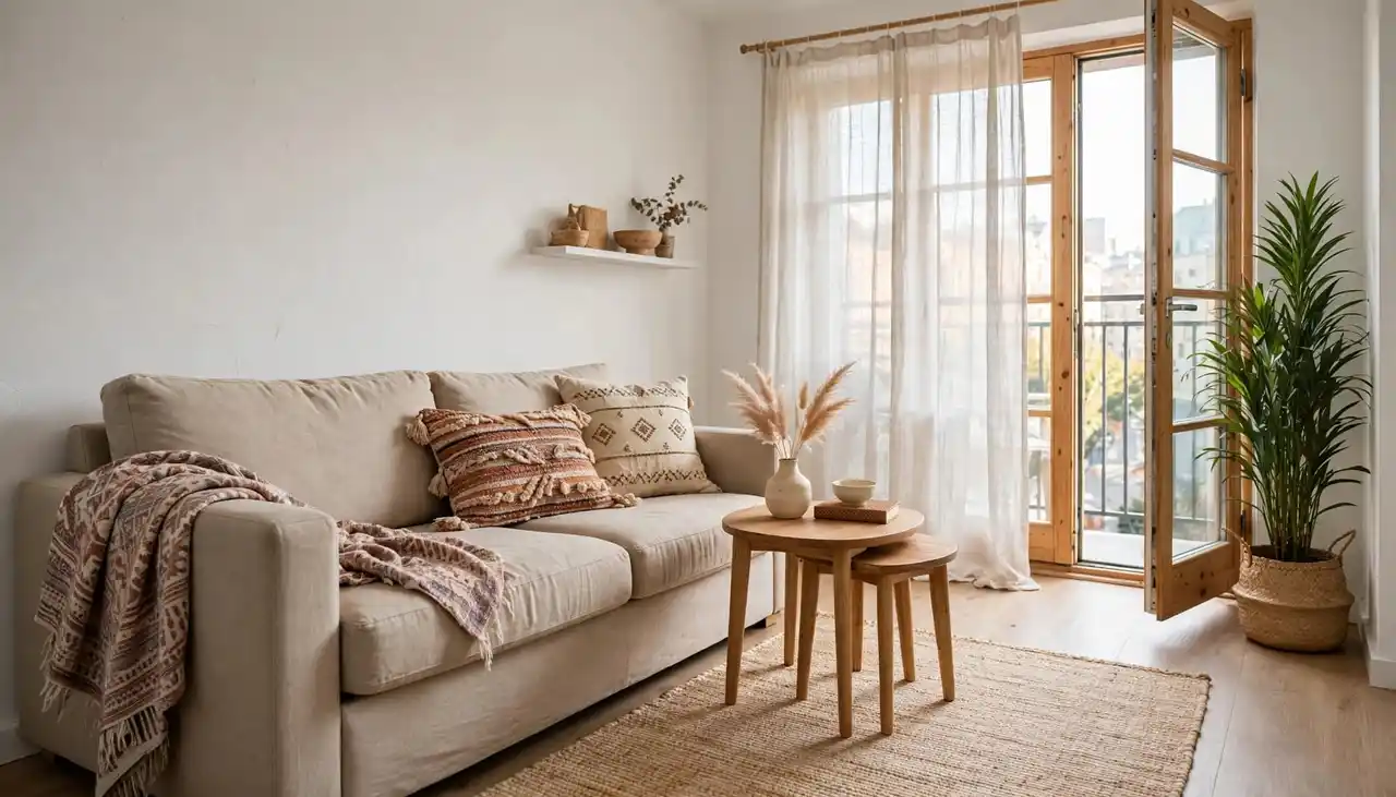 Πώς να συνδυάσετε το σκανδιναβικό και το boho στυλ για ένα ζεστό και κομψό σαλόνι