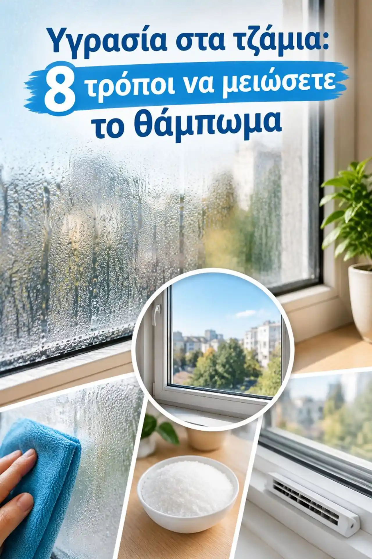 Υγρασία στα τζάμια: 8 τρόποι να μειώσετε το θάμπωμα