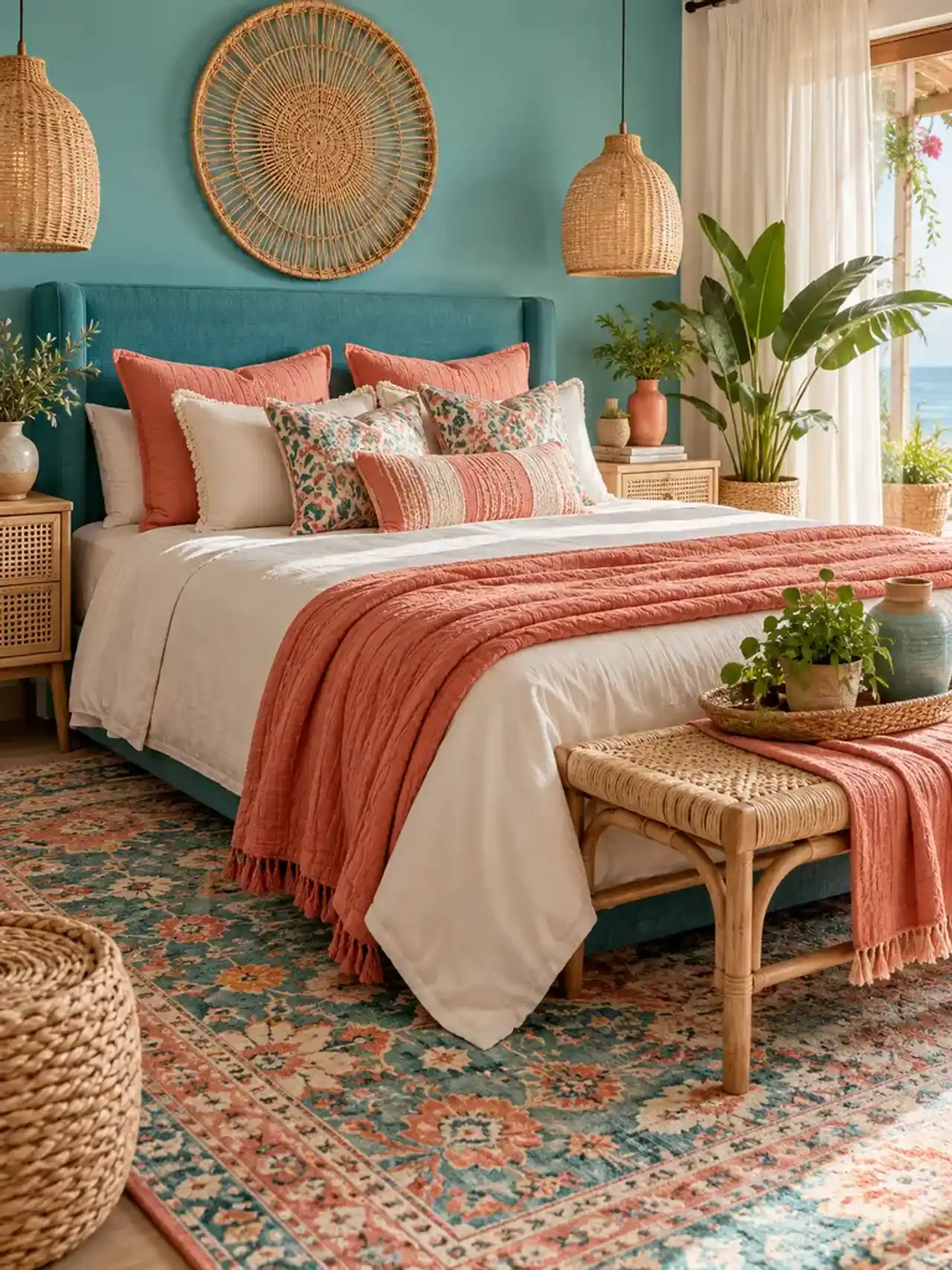 22 Ιδέες για πολύχρωμα υπνοδωμάτια σε boho στυλ, για έναν ζωντανό και ζεστό χώρο