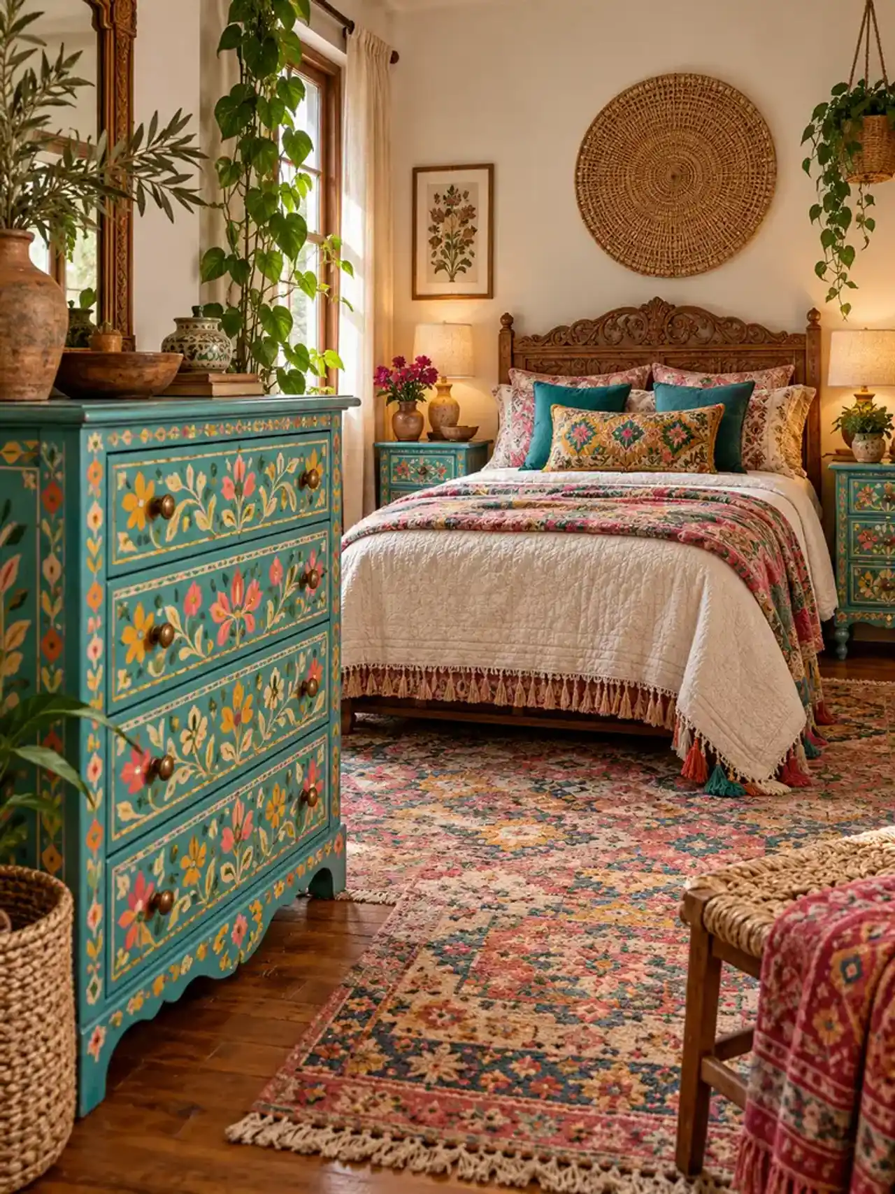22 Ιδέες για πολύχρωμα υπνοδωμάτια σε boho στυλ, για έναν ζωντανό και ζεστό χώρο