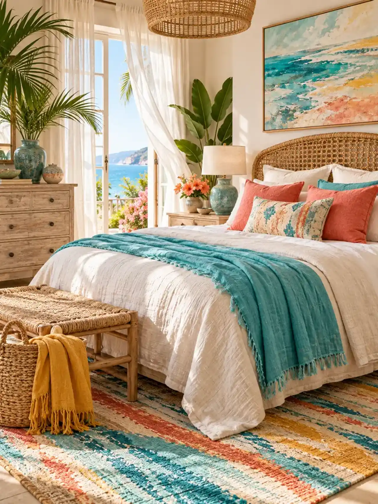 22 Ιδέες για πολύχρωμα υπνοδωμάτια σε boho στυλ, για έναν ζωντανό και ζεστό χώρο