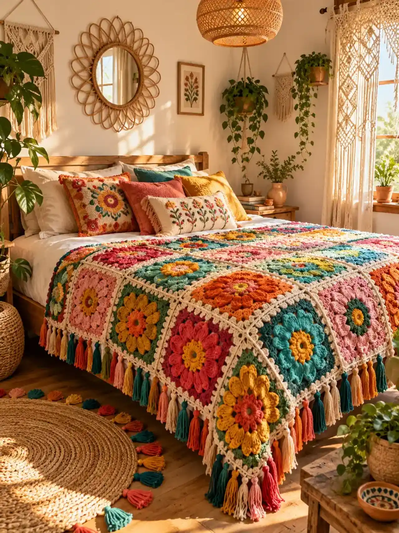 22 Ιδέες για πολύχρωμα υπνοδωμάτια σε boho στυλ, για έναν ζωντανό και ζεστό χώρο