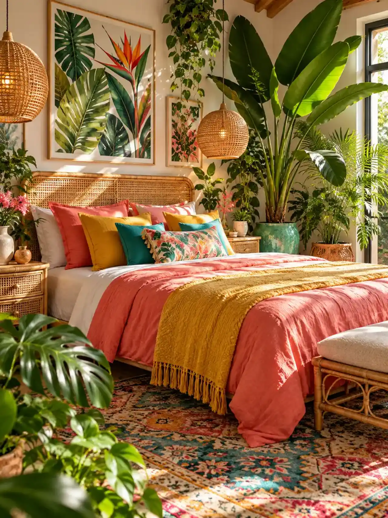 22 Ιδέες για πολύχρωμα υπνοδωμάτια σε boho στυλ, για έναν ζωντανό και ζεστό χώρο