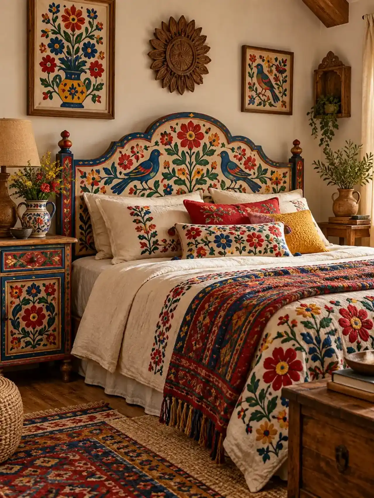 22 Ιδέες για πολύχρωμα υπνοδωμάτια σε boho στυλ, για έναν ζωντανό και ζεστό χώρο