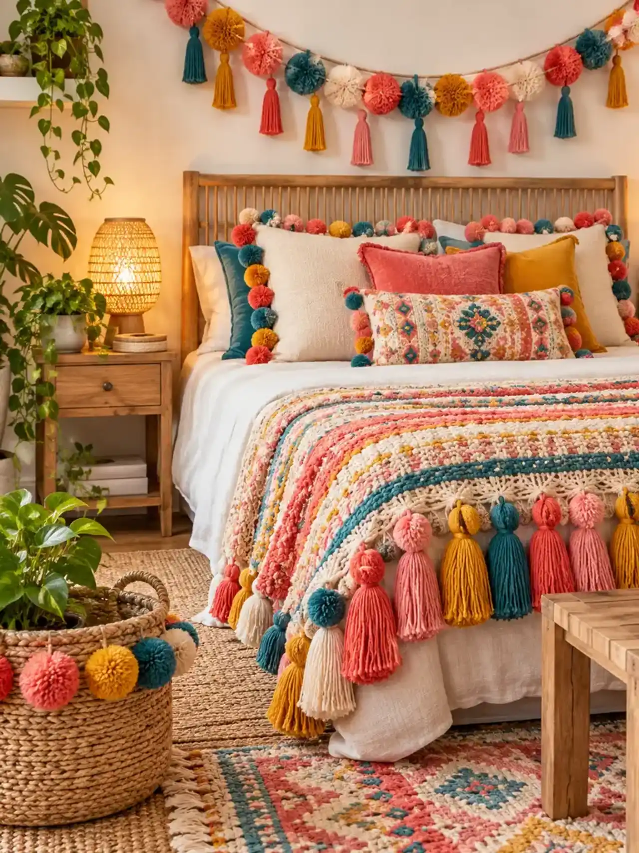 22 Ιδέες για πολύχρωμα υπνοδωμάτια σε boho στυλ, για έναν ζωντανό και ζεστό χώρο