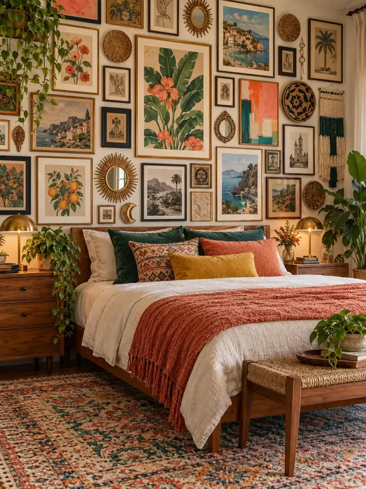 22 Ιδέες για πολύχρωμα υπνοδωμάτια σε boho στυλ, για έναν ζωντανό και ζεστό χώρο