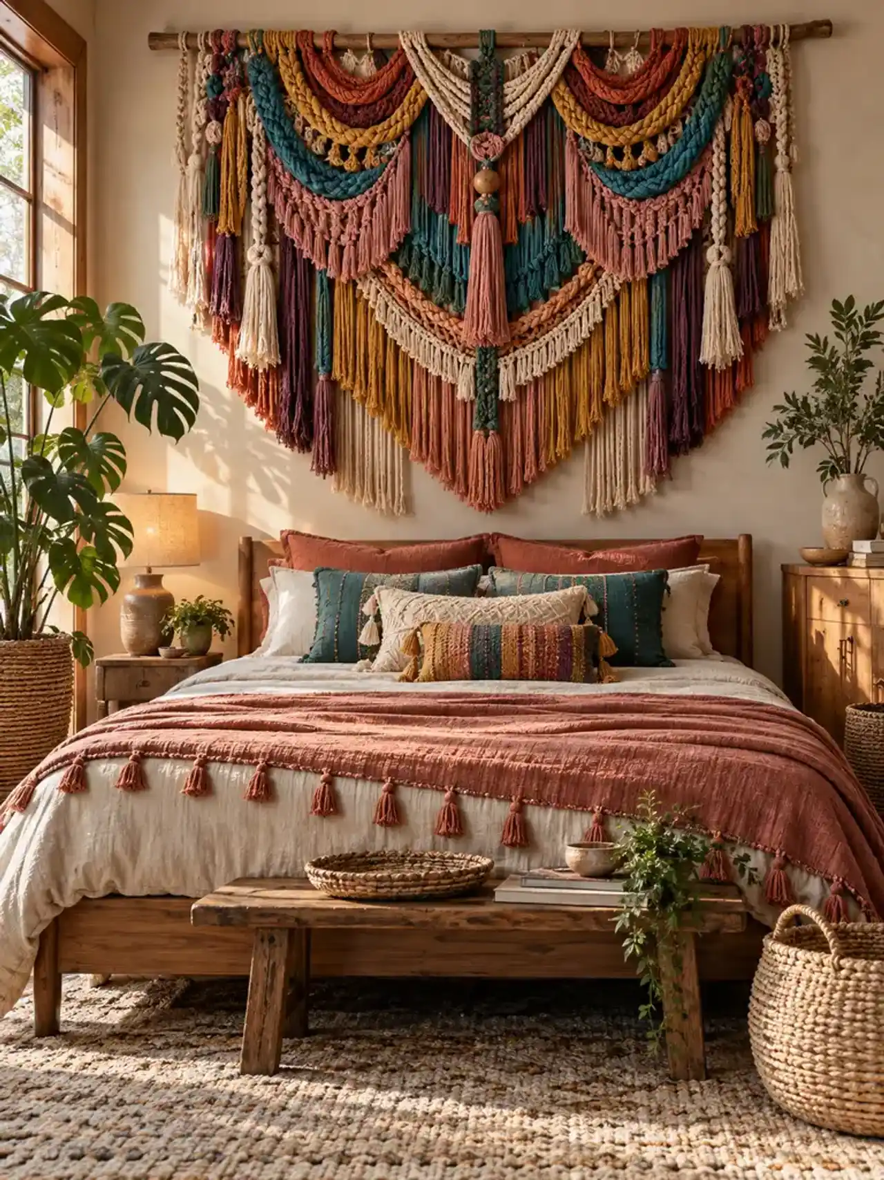 22 Ιδέες για πολύχρωμα υπνοδωμάτια σε boho στυλ, για έναν ζωντανό και ζεστό χώρο