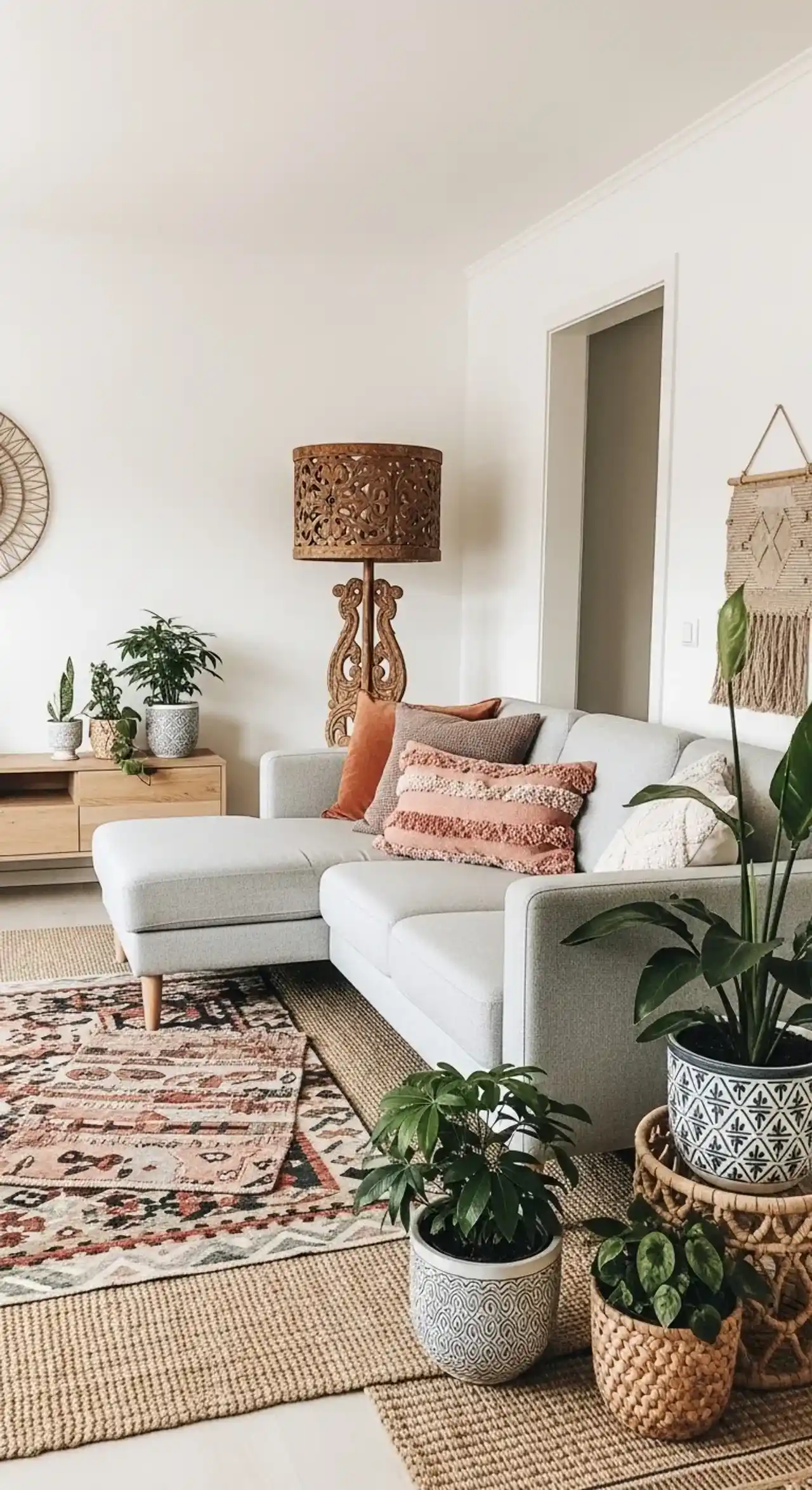 Πώς να συνδυάσετε το σκανδιναβικό και το boho στυλ για ένα ζεστό και κομψό σαλόνι